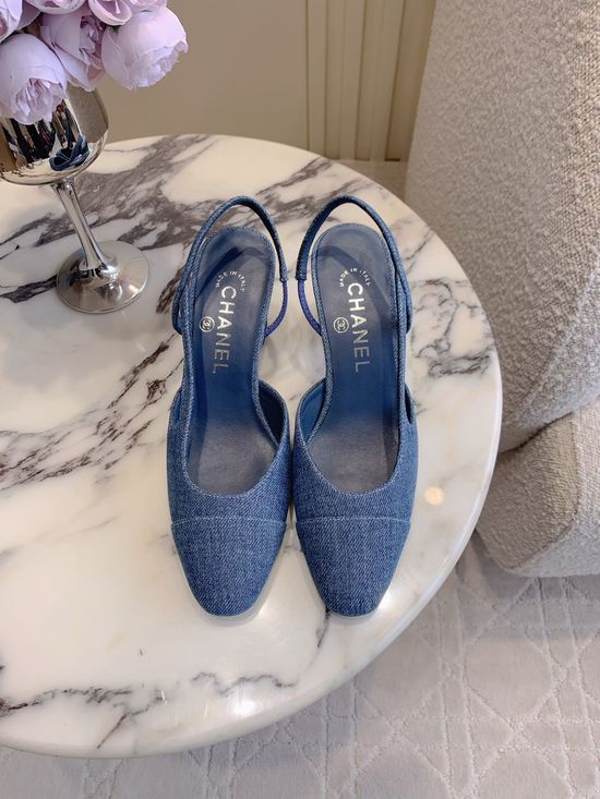 Chanel Ballet Flat Shoes Classic Denim Versatile Daily Wear