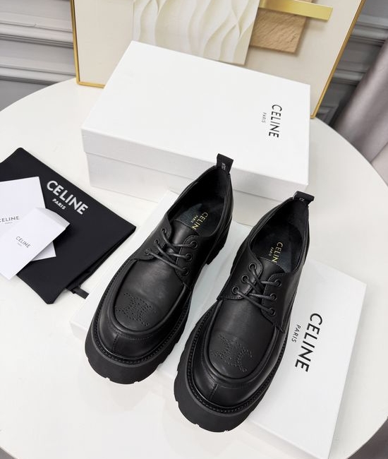 Celine Classic Retro Leather Versatile Casual Comfort Loafers