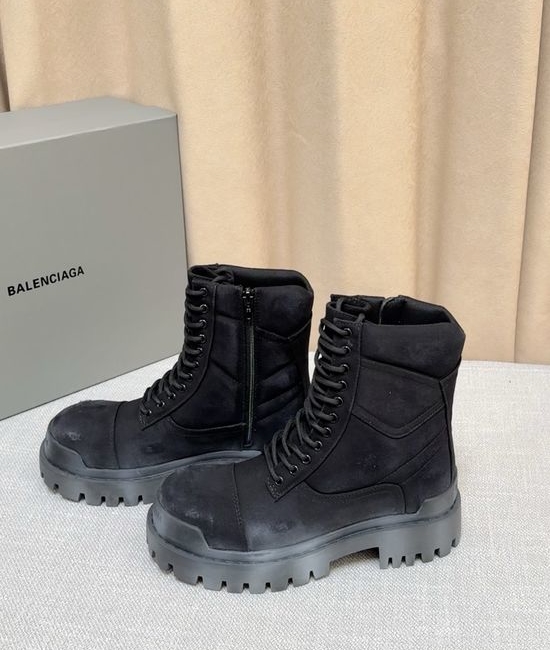 Balenciaga Classic Black Thick Sole Comfortable Casual Boots