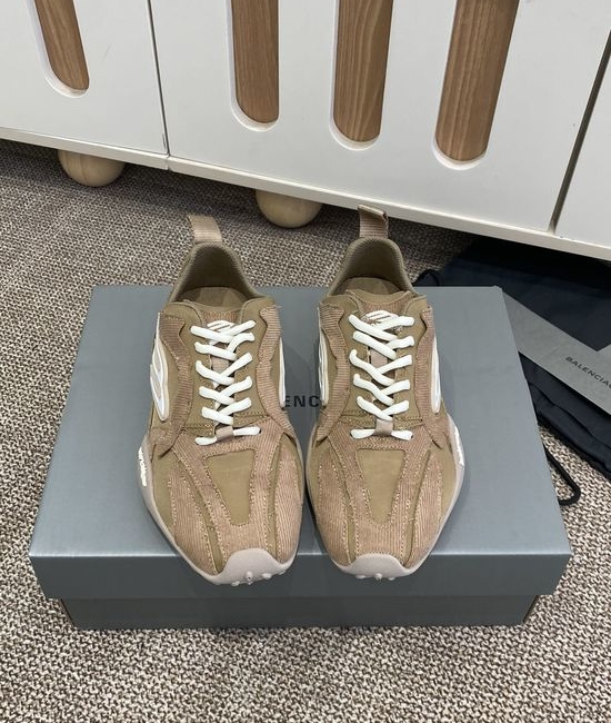 Balenciaga Round Toe Lace Up Low Top Casual Daily Sneakers