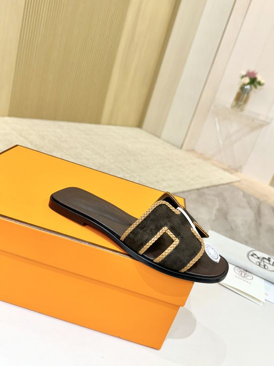 Hermes Premium Cowhide Leather Sole Classic Casual Shoes
