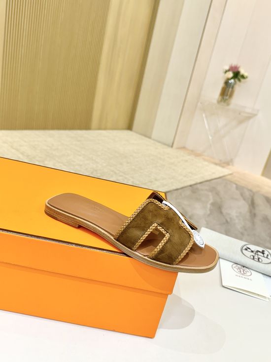 Hermes Premium Cowhide Leather Sole Classic Casual Shoes