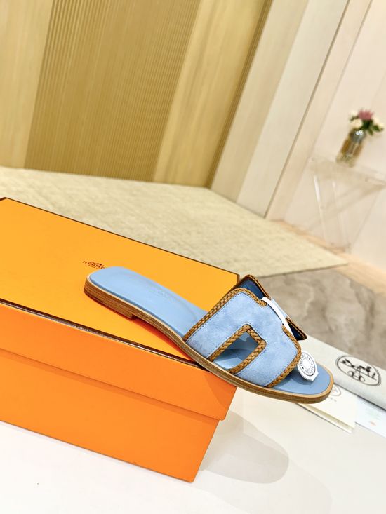 Hermes Premium Cowhide Leather Sole Classic Casual Shoes