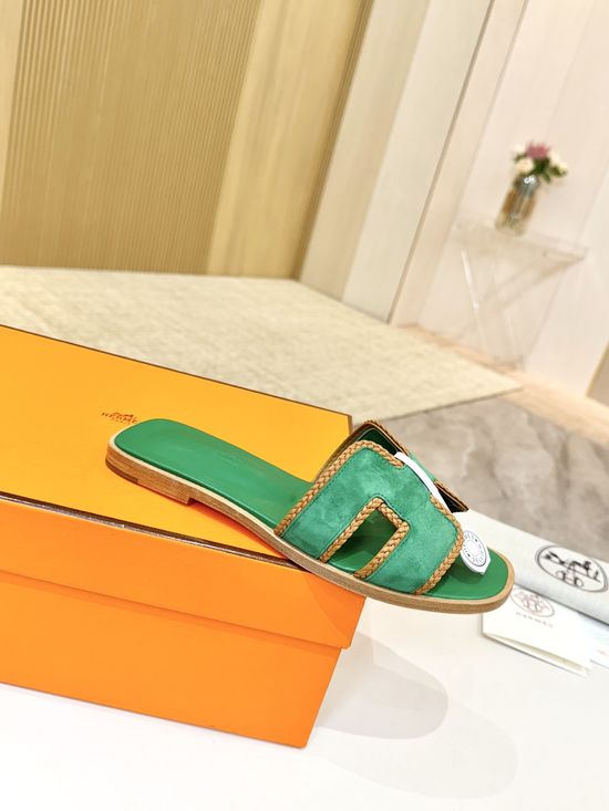 Hermes Premium Cowhide Leather Sole Classic Casual Shoes