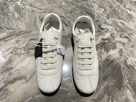 Prada Printed Canvas Casual Shoes with Thick Textured Sole