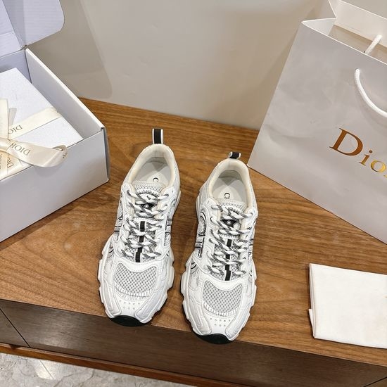Christian Dior CD Vibe Signature Chunky Sneakers with Oblique Print