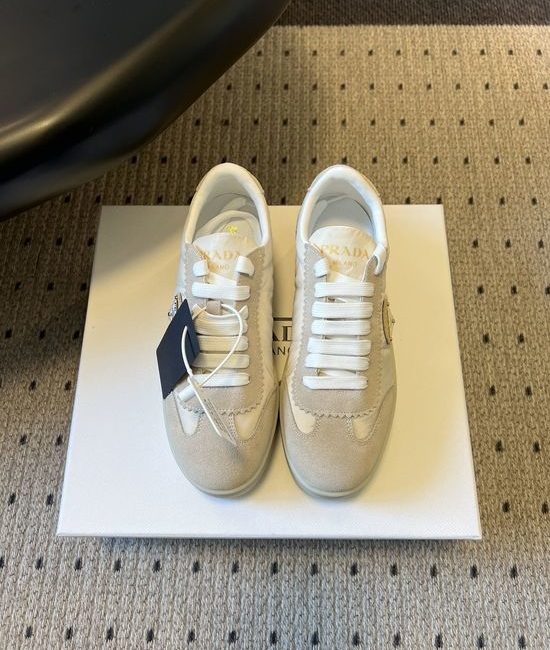 Prada Suede Platform Casual Shoes Comfortable Versatile Daily Footwear