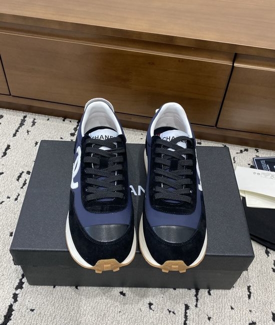 Chanel Two-tone Casual Sneakers Breathable Non-slip Sole