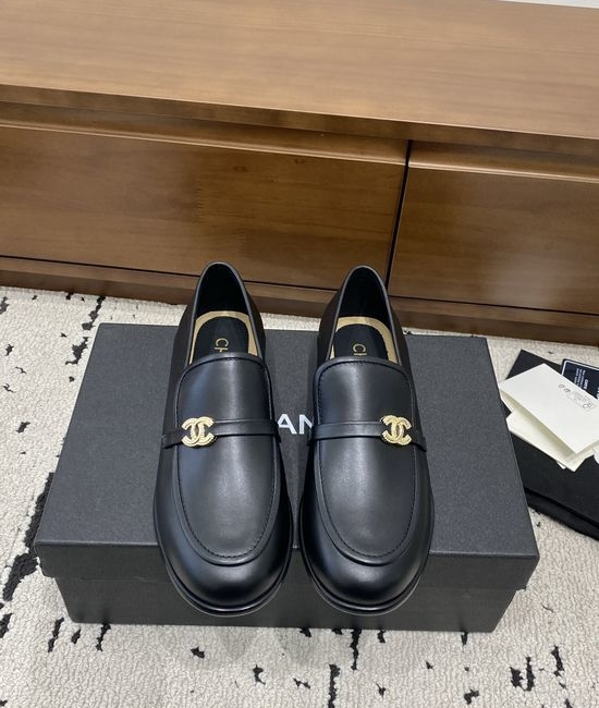 Chanel Premium Leather Loafers Durable Genuine Leather Outsole