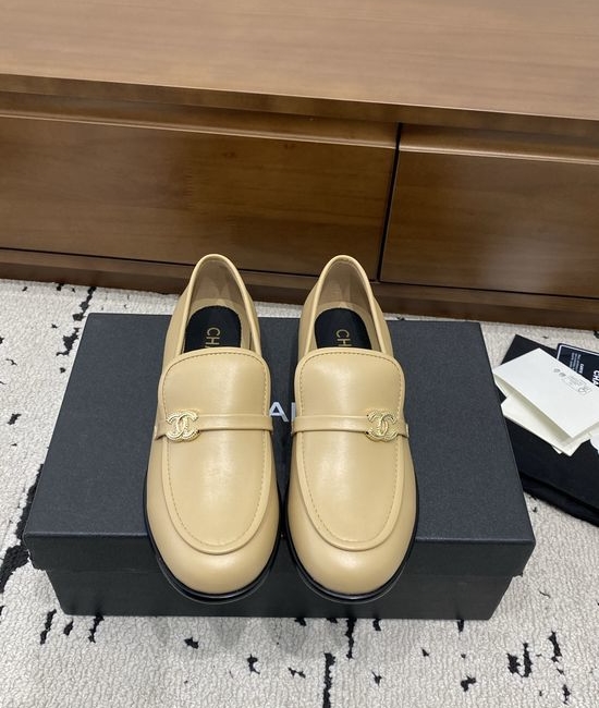 Chanel Premium Leather Loafers Durable Genuine Leather Outsole