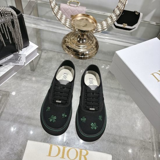Christian Dior CD Embroidered Soft Sole Comfortable Thick Sole Casual Shoes
