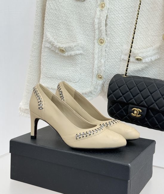 Chanel Classic Stitched Leather Low Heel Flats Comfortable Casual Dress Shoes