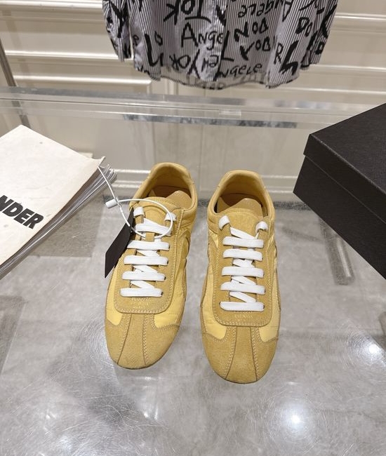 Prada Suede Leather Mesh Comfortable Casual Training Sneakers