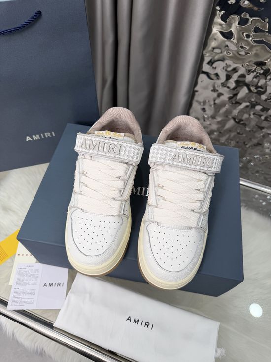 Amiri Suede Star Casual Skate Shoes with Rubber Sole