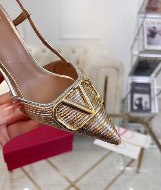 Valentino Premium Crafted Rhinestone Buckle Comfy Formal Shoes