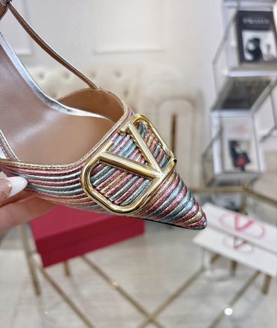 Valentino Premium Crafted Rhinestone Buckle Comfy Formal Shoes