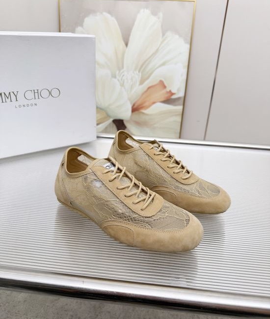 Jimmy Choo Lace Suede Non-slip Supportive Casual Sneakers
