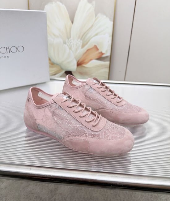 Jimmy Choo Lace Suede Non-slip Supportive Casual Sneakers