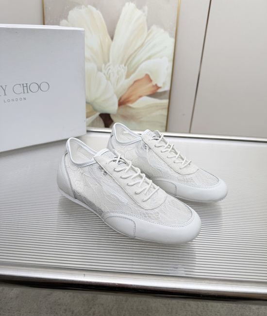 Jimmy Choo Lace Suede Non-slip Supportive Casual Sneakers
