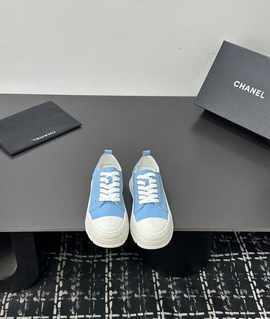 Chanel Casual Thick Sole Denim Upper Comfortable Sneakers