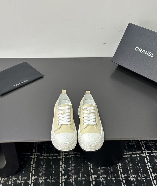 Chanel Casual Thick Sole Denim Upper Comfortable Sneakers