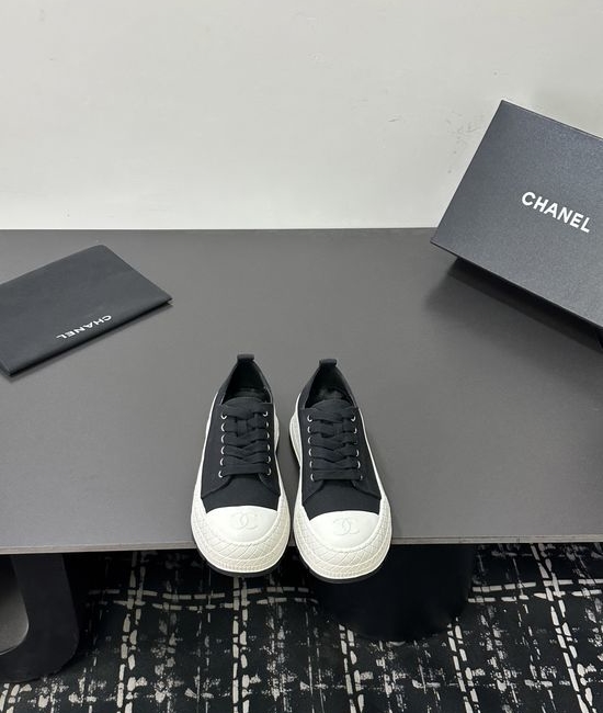 Chanel Casual Thick Sole Denim Upper Comfortable Sneakers