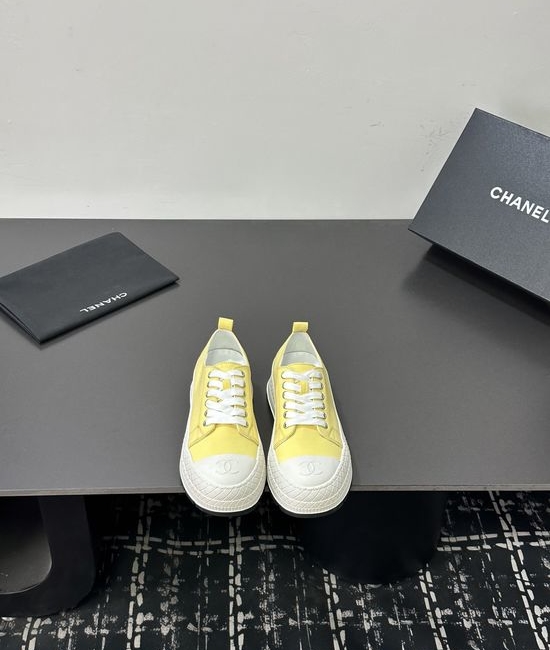Chanel Casual Thick Sole Denim Upper Comfortable Sneakers