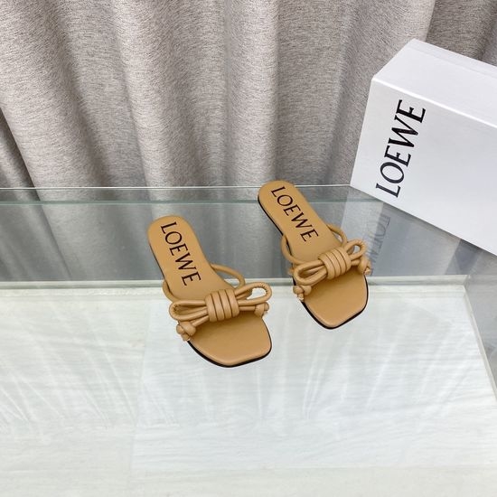 Loewe Air-conditioned Slip-on Loafers with Head Layer Soft Leather