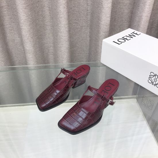 Loewe Limited Edition Slip-on Sandals with Embossed Design