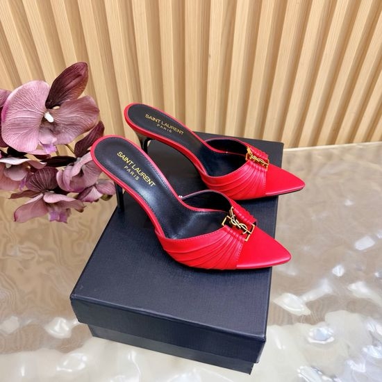 Yves Saint Laurent YSL Classic High-Heeled Sandals with Custom Hardware