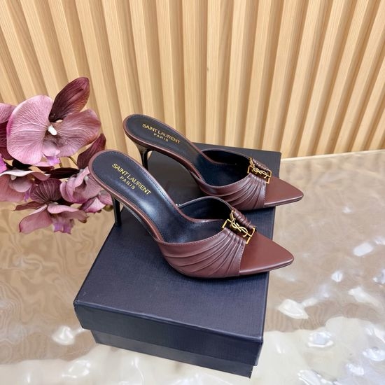 Yves Saint Laurent YSL Classic High-Heeled Sandals with Custom Hardware