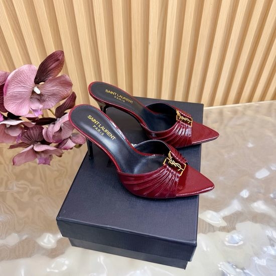 Yves Saint Laurent YSL Classic High-Heeled Sandals with Custom Hardware