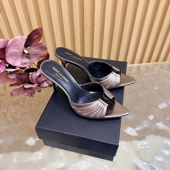 Yves Saint Laurent YSL Classic High-Heeled Sandals with Custom Hardware