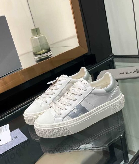 Hogan Vintage Suede Thick Sole Sneakers with Soft Cushioned Insole