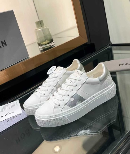 Hogan Vintage Suede Thick Sole Sneakers with Soft Cushioned Insole