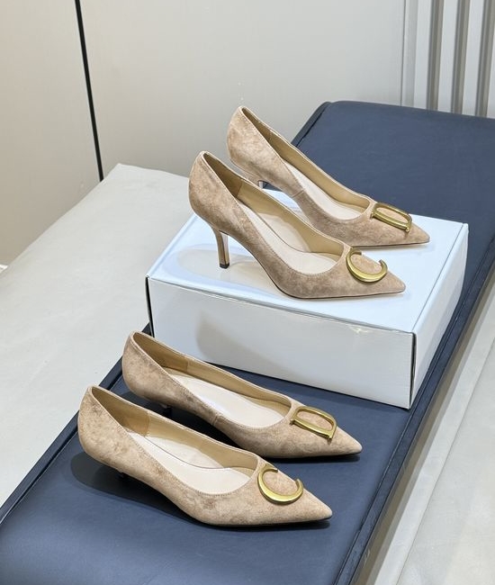 Christian Dior CD Elegant Pointed Toe Stiletto Heels With Buckle