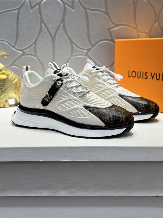 Louis Vuitton Genuine Leather Upper Non-slip Rubber Sole Comfortable Casual Shoes