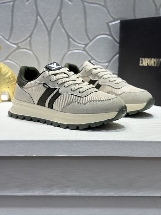 Armani Premium Leather Upper Comfortable Durable Fashion Casual Footwear