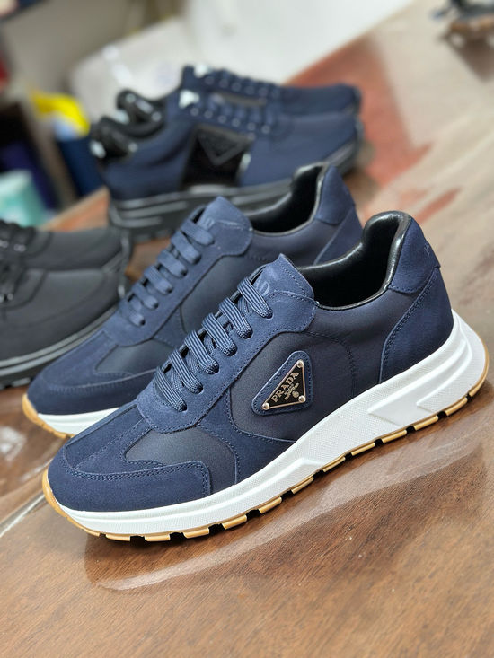 Prada Comfortable Casual Sneakers with Durable Non Slip Sole