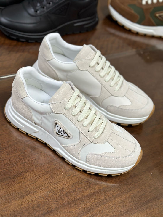 Prada Comfortable Casual Sneakers with Durable Non Slip Sole