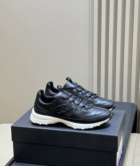 Chanel Comfortable Thick Sole Casual Sneakers With Logo Detail