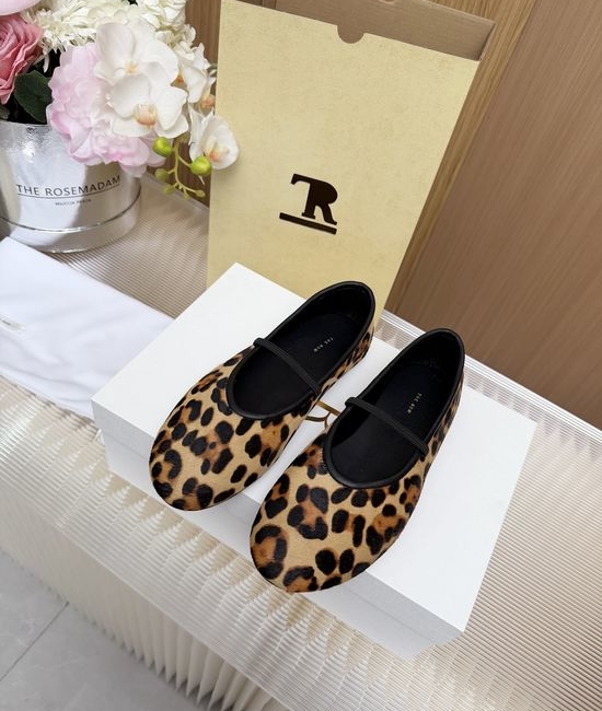 The Row Horsehair Flat Mary Jane Shoes with Rubber Sole