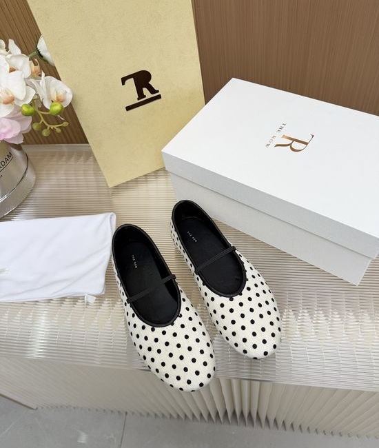 The Row Horsehair Flat Mary Jane Shoes with Rubber Sole