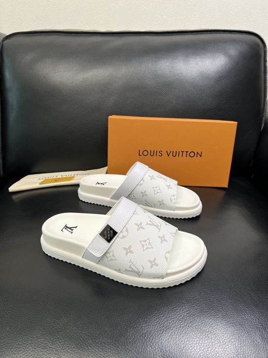 Louis Vuitton Color Block Soft Lining Comfortable Slide Sandals