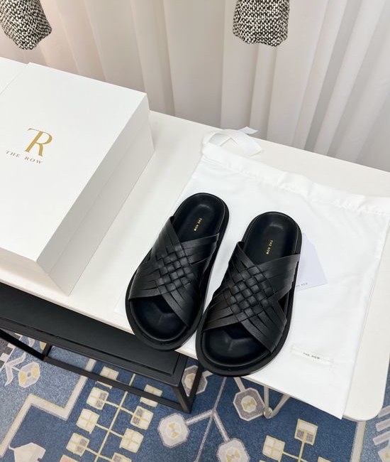 The Row Architectural Inspired Woven Leather Shoes