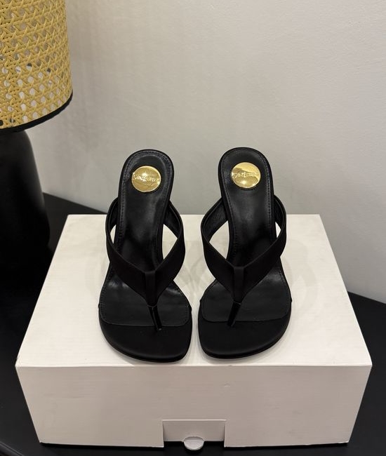 Yves Saint Laurent YSL Chic High-Heeled Sandals with Metal Accents