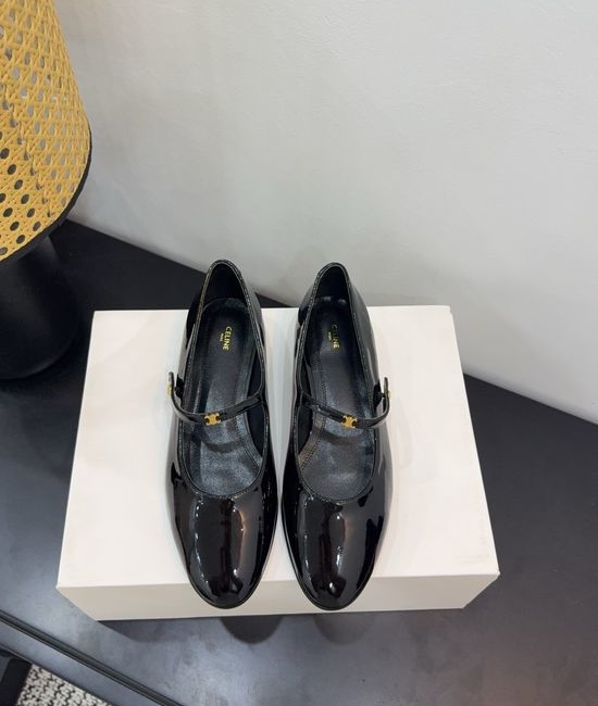Celine Classic Retro Leather Versatile Daily Flat Shoes