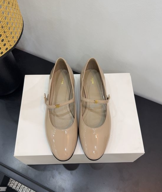 Celine Classic Retro Leather Versatile Daily Flat Shoes