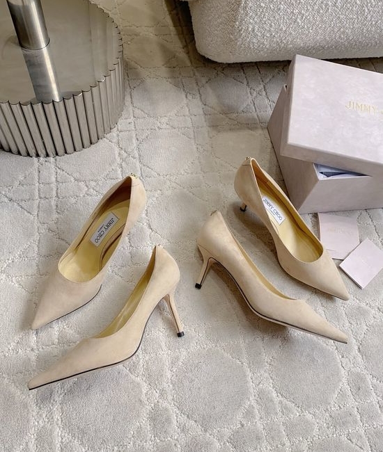 Jimmy Choo Elegant High-heeled Shoes with Love Series Design