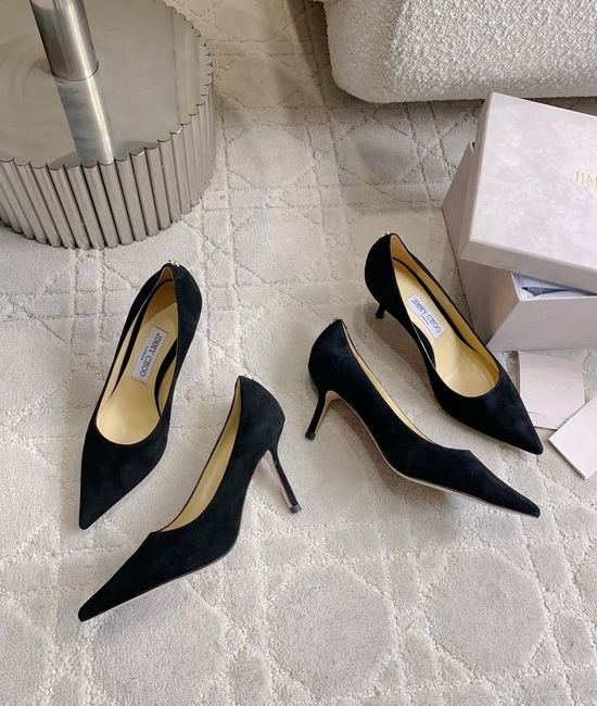 Jimmy Choo Elegant High-heeled Shoes with Love Series Design